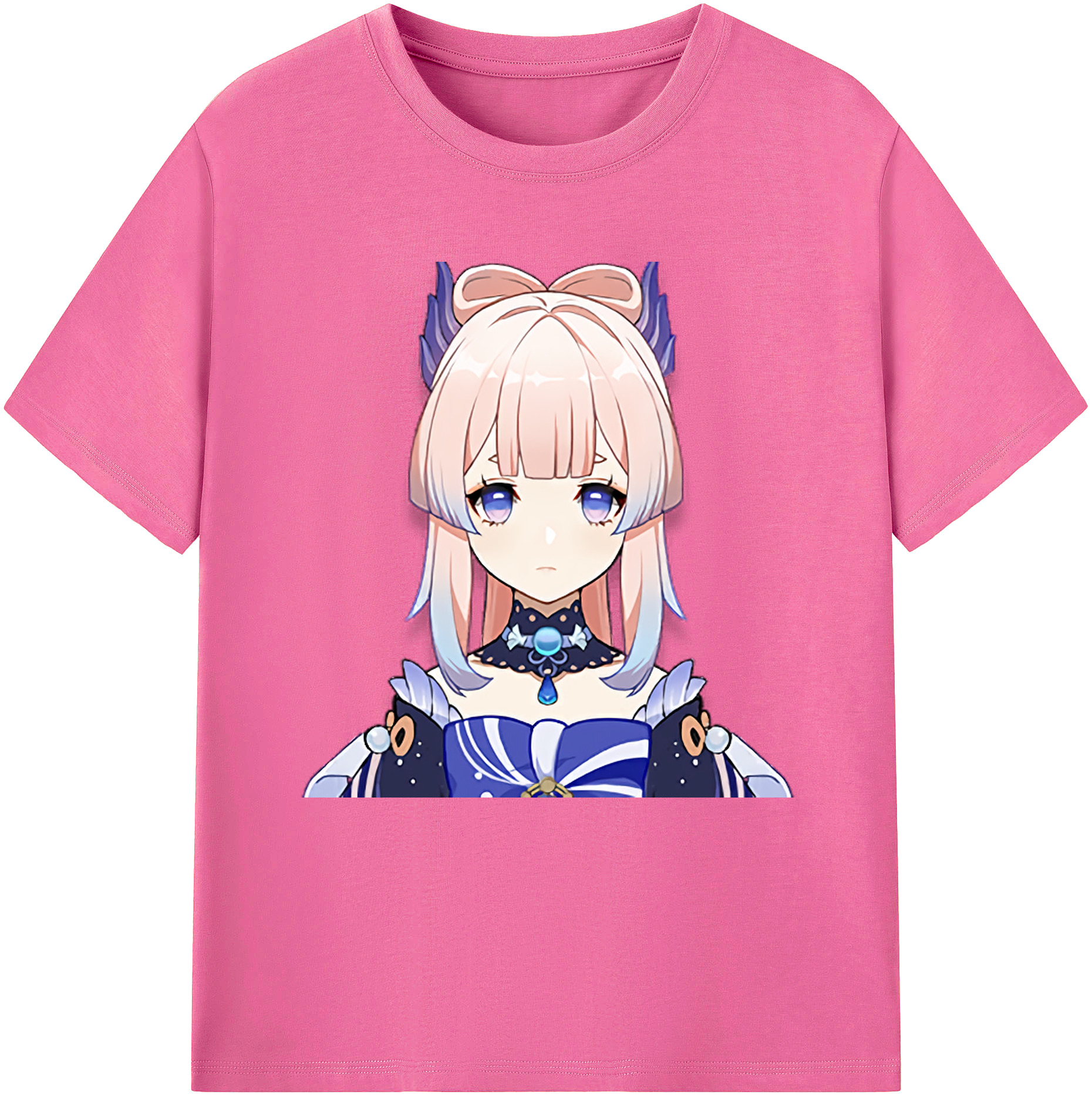 げんし神 珊瑚宮心海 サンゴノミヤ・ココミ genshin Sangonomiya Kokomi レディースカジュアルプリントTシャツ（綿100％）